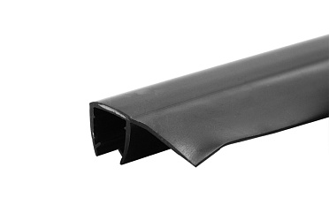 Уплотнитель для стекла 8 мм, непрозрачный черный, 90°, стекло-стекло 2200 мм t215-2 Bl-U купить в Екатеринбурге Уплотнитель для стекла 8 мм, непрозрачный черный, 90°, стекло-стекло 2200 мм t215-2 Bl-U купить в Екатеринбурге
