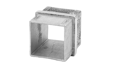 Соединитель для поручня 40х40 мм, полированный, (AISI 304) k368 купить в Екатеринбурге