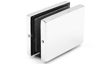 Коннектор стена-стекло с монтажной пластиной, полированный, вырез 09 t192 PSS купить в Екатеринбурге