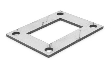 Фланец прямоугольный нержавеющий 100х80 (под трубу 40x60) Ф-0533 купить в Екатеринбурге Фланец прямоугольный нержавеющий 100х80 (под трубу 40x60) Ф-0533 купить в Екатеринбурге