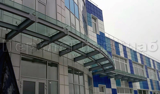 НПО “Наука” фасадный козырек в Екатеринбурге. Готовые проекты ПерилаГлавСнаб