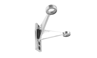 Крепление рутеля к стене, двойное, фланец с тремя отверстиями, AISI 304 k612-2 купить в Екатеринбурге