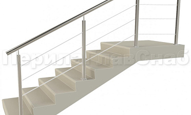 Заполнение из 3ми тросиков (тросик в оболочке) + наконечник для крыльца купить в Екатеринбурге