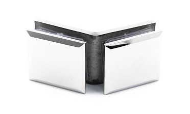 Коннектор для душевой кабины стекло-стекло 135° 45х45 мм латунь-хром t736 PC купить в Екатеринбурге