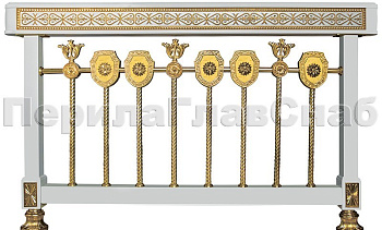 Латунные ограждения лестниц серия – Палладий XL01-1 в Екатеринбурге. Готовые проекты ПерилаГлавСнаб