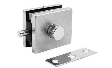 Защелка с ответной частью на стену и пол, шлифованная, вырез 17 t138 SSS купить в Екатеринбурге