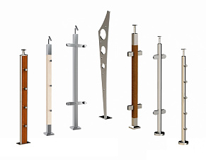 Стойки ограждений из нержавеющей стали, балясины купить в Екатеринбурге