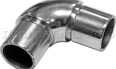 Отвод трубы Ø25.4 мм с установочными кольцами, полированный (AISI 304) k325 купить в Екатеринбурге