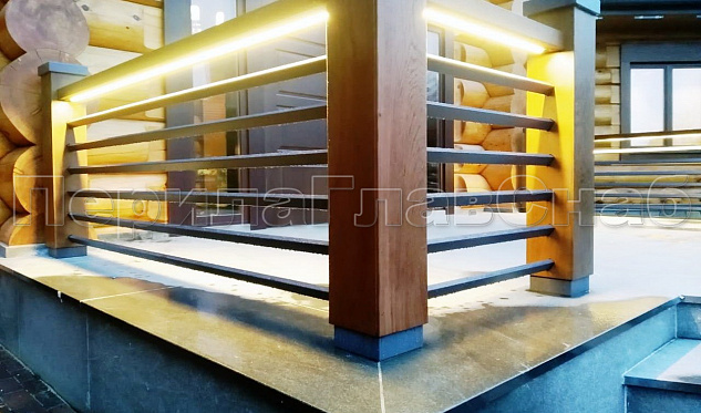 Балконы в частный дом  «Madison Park» в Екатеринбурге. Готовые проекты ПерилаГлавСнаб