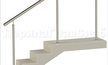 Нержавеющие ограждения без ригелей с квадратным поручнем купить в Екатеринбурге