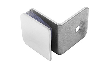 Коннектор для душевой кабины стена-стекло 90° 45х45 мм латунь-хром, полированный t722 PC купить в Екатеринбурге