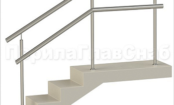 Нержавеющие ограждения с детским поручнем без ригелей в Екатеринбурге. Готовые проекты ПерилаГлавСнаб Нержавеющие ограждения с детским поручнем без ригелей в Екатеринбурге. Готовые проекты ПерилаГлавСнаб