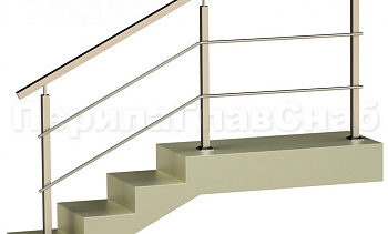 Два ригеля на сварке, квадратные поручень и стойки в Екатеринбурге. Готовые проекты ПерилаГлавСнаб Два ригеля на сварке, квадратные поручень и стойки в Екатеринбурге. Готовые проекты ПерилаГлавСнаб