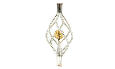 Декоративная вставка (корзинка) для стойки Ø25 мм, с золотым шаром k388-2 купить в Екатеринбурге Декоративная вставка (корзинка) для стойки Ø25 мм, с золотым шаром k388-2 купить в Екатеринбурге