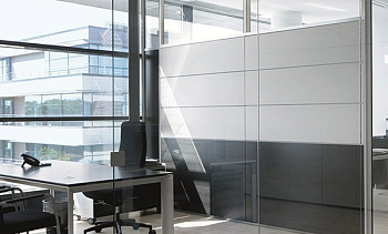 Стеклянные перегородки - вариант 7 в Екатеринбурге. Готовые проекты ПерилаГлавСнаб