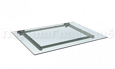 Козырек из поликарбоната на прямом каркасе купить в Екатеринбурге