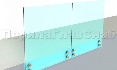 Ограждение без поручня на точечном креплении купить в Екатеринбурге