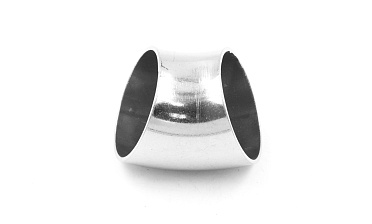 Отвод поручня под сварку Ø38.1х100/2х1.35 мм, 45°, полированный 400 Grit, (AISI 304) k095-45 купить в Екатеринбурге Отвод поручня под сварку Ø38.1х100/2х1.35 мм, 45°, полированный 400 Grit, (AISI 304) k095-45 купить в Екатеринбурге