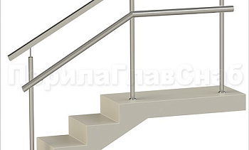 Ограждения с квадратным поручнем и дополнительным поручнем без ригелей в Екатеринбурге. Готовые проекты ПерилаГлавСнаб Ограждения с квадратным поручнем и дополнительным поручнем без ригелей в Екатеринбурге. Готовые проекты ПерилаГлавСнаб