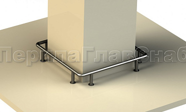 Колесоотбойники вокруг квадратной колонны, все завязано купить в Екатеринбурге