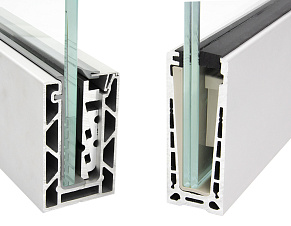 Алюминиевый профиль для стекла зажимной купить в Екатеринбурге
