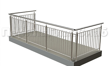 Балконные ограждения с вертикальным заполнением в Екатеринбурге. Готовые проекты ПерилаГлавСнаб Балконные ограждения с вертикальным заполнением в Екатеринбурге. Готовые проекты ПерилаГлавСнаб