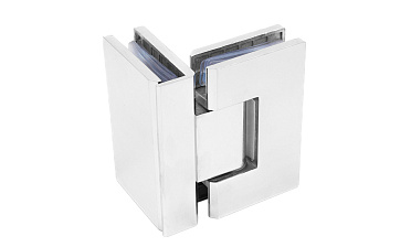 Петля для душевой стекло-стекло 90х55 мм, 90°, нержавеющая сталь AISI 304, полированная t304-2 PSS купить в Екатеринбурге