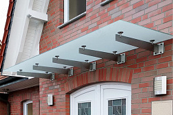 Консольные козырьки и навесы в Екатеринбурге. Готовые проекты ПерилаГлавСнаб - фото 10