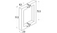 Ручка-скоба 171х20х20 мм, нержавеющая сталь AISI 304, полированная t667 PSS