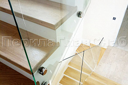 Цельностеклянные ограждения на несущем стекле в Екатеринбурге. Готовые проекты ПерилаГлавСнаб - фото 28