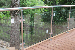 Перила и ограждения для террас в Екатеринбурге. Готовые проекты ПерилаГлавСнаб - фото 23