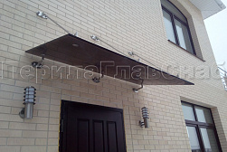 Стеклянные козырьки на вантах в Екатеринбурге. Готовые проекты ПерилаГлавСнаб - фото 27