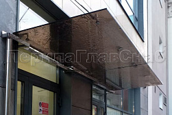 Стеклянные козырьки на вантах в Екатеринбурге. Готовые проекты ПерилаГлавСнаб - фото 31