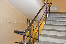 Перила и ограждения из нержавеющей стали с двумя ригелями в Екатеринбурге. Готовые проекты ПерилаГлавСнаб - фото 11