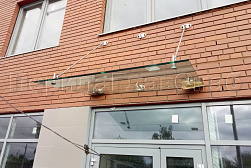 Стеклянные козырьки на вантах в Екатеринбурге. Готовые проекты ПерилаГлавСнаб - фото 7