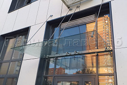 Стеклянные козырьки на вантах в Екатеринбурге. Готовые проекты ПерилаГлавСнаб - фото 10