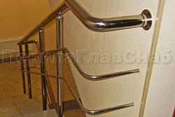 Перила и ограждения из нержавеющей стали с двумя ригелями в Екатеринбурге. Готовые проекты ПерилаГлавСнаб - фото 12