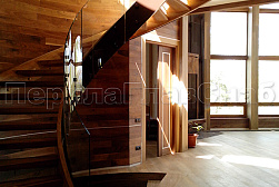 Стеклянные перила для винтовых лестниц в Екатеринбурге. Готовые проекты ПерилаГлавСнаб - фото 17