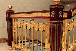 Латунные перила под золото в Екатеринбурге. Готовые проекты ПерилаГлавСнаб - фото 4
