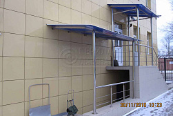 Козырьки и навесы на металлокаркасе в Екатеринбурге. Готовые проекты ПерилаГлавСнаб - фото 19