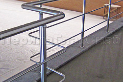 Перила и ограждения из нержавеющей стали с двумя ригелями в Екатеринбурге. Готовые проекты ПерилаГлавСнаб - фото 13