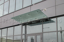 Стеклянные козырьки на вантах в Екатеринбурге. Готовые проекты ПерилаГлавСнаб - фото 25