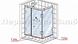 Минисхемы Уплотнитель пластиковый для стекла в душевую кабину 8 мм стена-стекло 2200 мм  t206 - 2 Минисхемы Уплотнитель пластиковый для стекла в душевую кабину 8 мм стена-стекло 2200 мм  t206 - 2