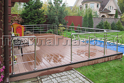 Ограждения из нержавеющей стали с тремя ригелями в Екатеринбурге. Готовые проекты ПерилаГлавСнаб - фото 18