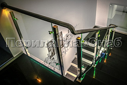 Поручни, перила и ограждения с подсветкой в Екатеринбурге. Готовые проекты ПерилаГлавСнаб - фото 26