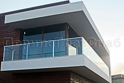 Цельностеклянные ограждения на несущем стекле в Екатеринбурге. Готовые проекты ПерилаГлавСнаб - фото 22