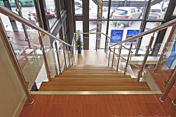 Стеклянные перила для колодезных лестниц в Екатеринбурге. Готовые проекты ПерилаГлавСнаб - фото 9