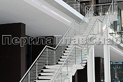 Ограждения из нержавейки со стеклом в Екатеринбурге. Готовые проекты ПерилаГлавСнаб - фото 22