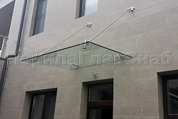 Стеклянные козырьки на вантах в Екатеринбурге. Готовые проекты ПерилаГлавСнаб - фото 20