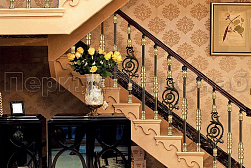 Латунные перила под золото в Екатеринбурге. Готовые проекты ПерилаГлавСнаб - фото 10